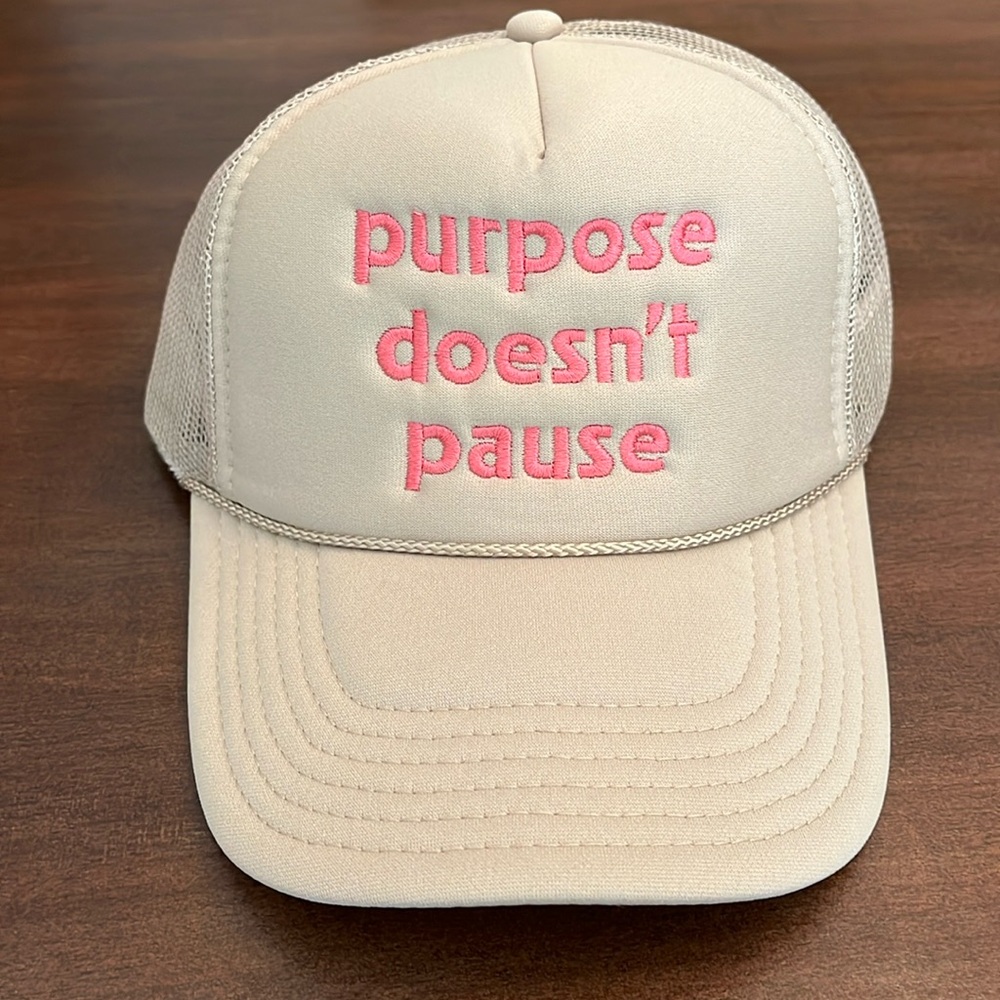 Tan trucker hat
